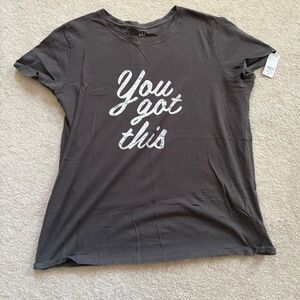 Gray Graphic Gap Tee - 'You Got This' size xl